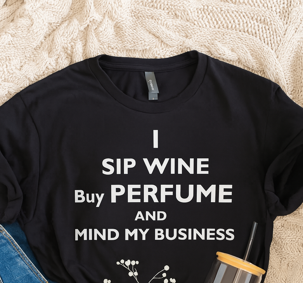 Buy Perfume and Mind My Business T-Shirt & Tumbler