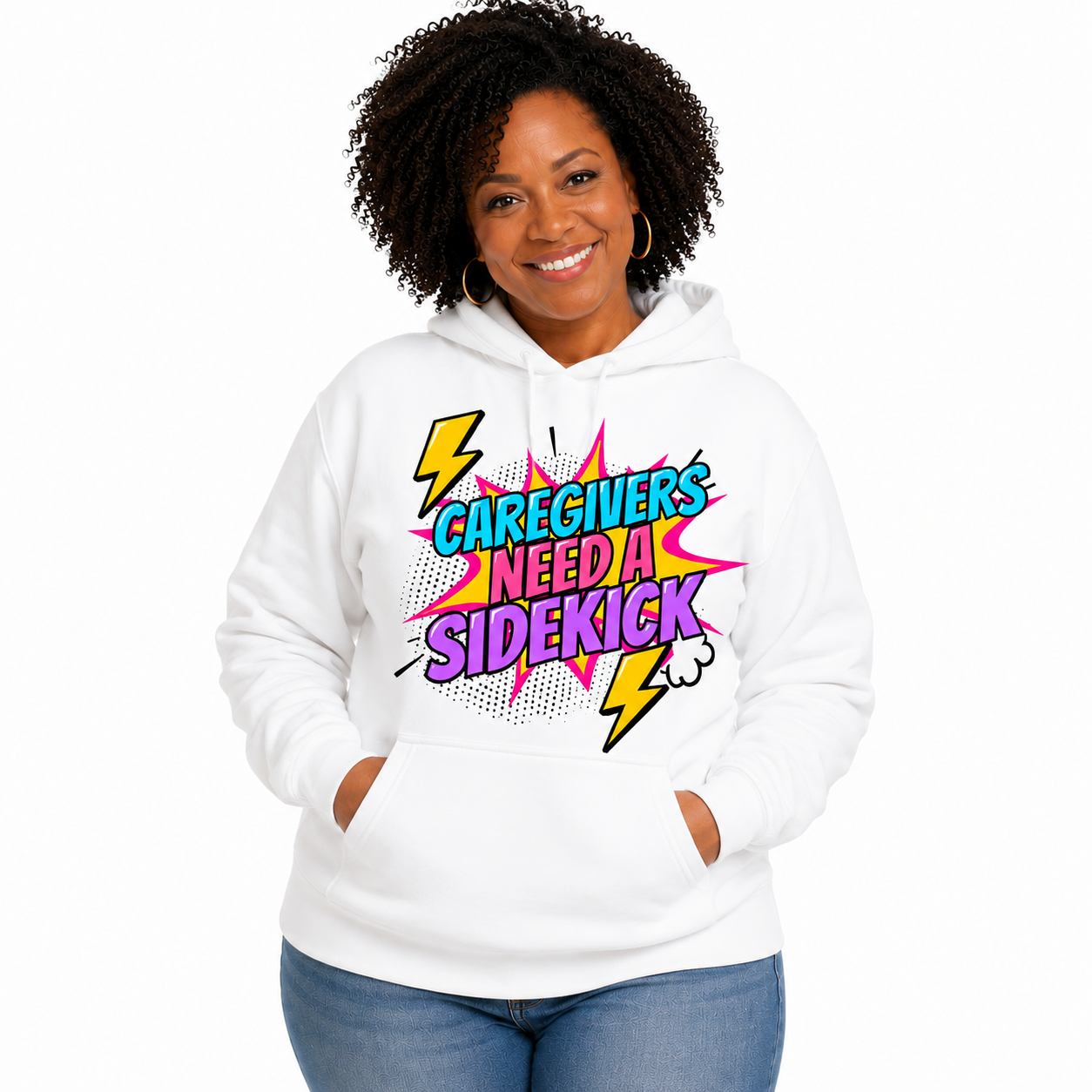 Caregivers Need a Sidekick Hoodie