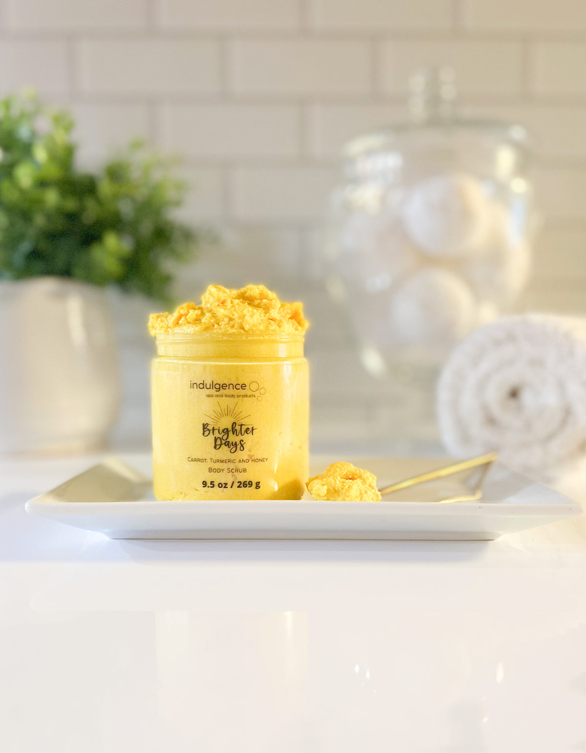 Carrot, Turmeric and Honey Facial Scrub Indulgence Spa and Body Products